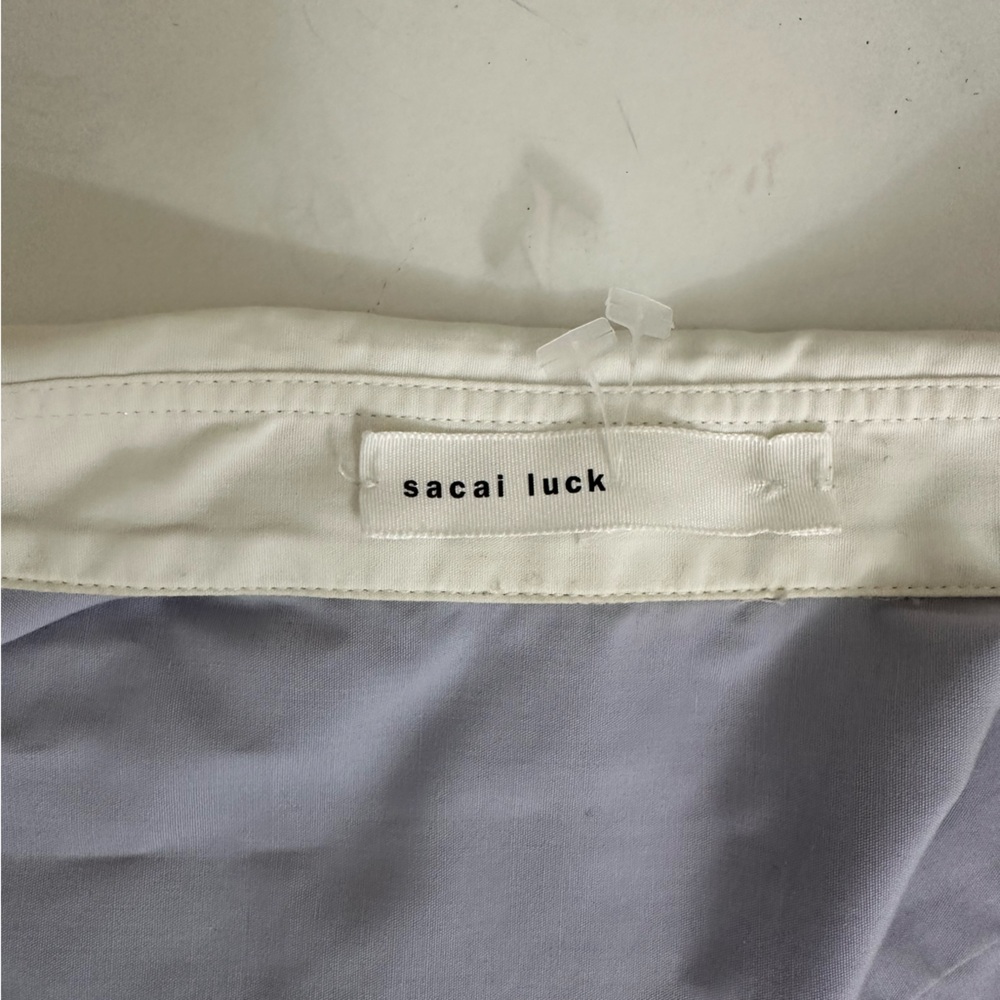 Sacai Luck Trapeze Blouse Toggle Detail - Picture 12 of 14